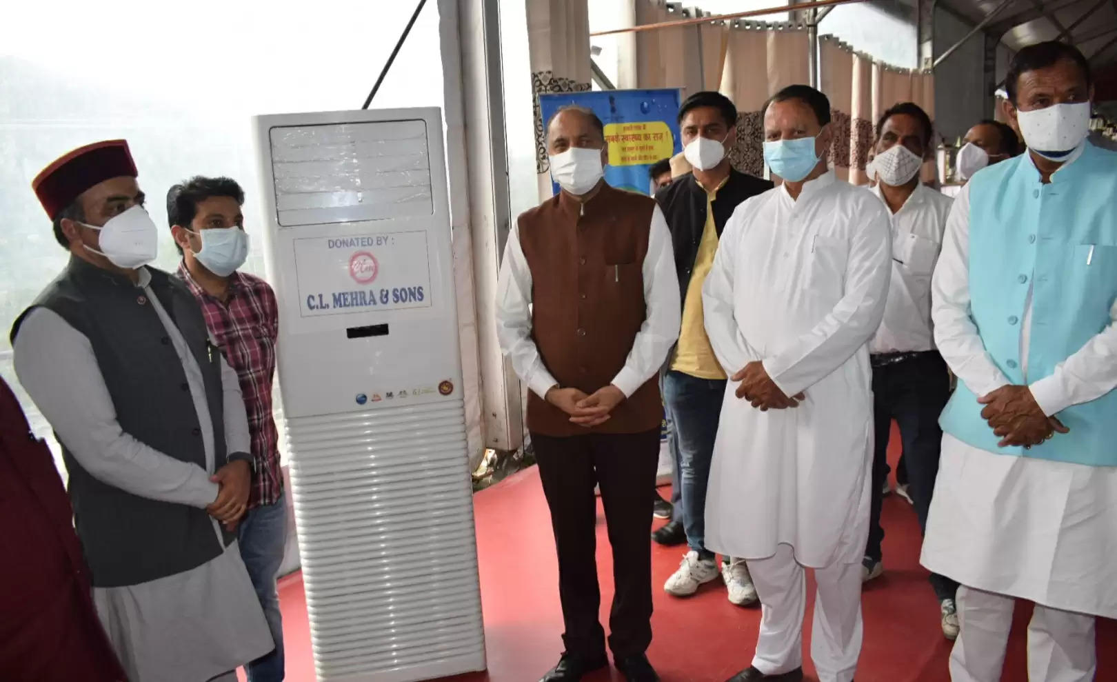 मुख्यमंत्री ने मण्डी में कोविड मेक शिफ्ट स्वास्थ्य केन्द्र का लोकार्पण किया