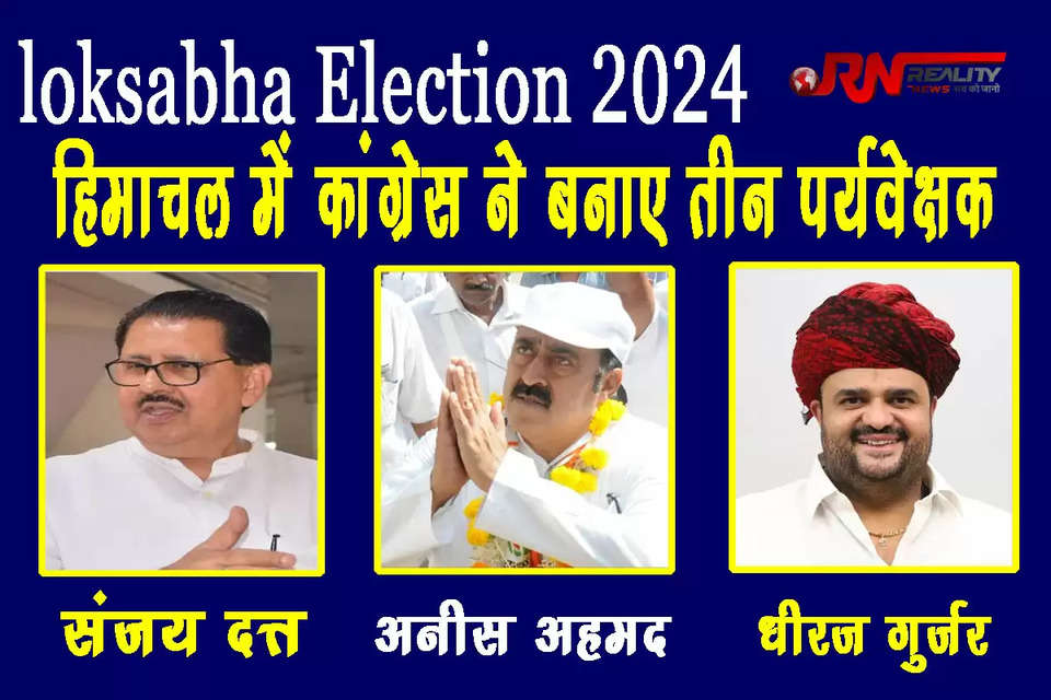 Himachal Lok Sabha Chunav 2024 : कांग्रेस अध्यक्ष मल्लिकार्जुन खरगे ने हिमाचल प्रदेश की तीन लोकसभा सीटों पर पर्यवेक्षकों की नियुक्ति को तत्काल प्रभाव से मंजूरी दी। मंडी संसदीय सीट के लिए संजय दत्त, हमीरपुर सीट के लिए अनीस अहमद और कांगड़ा लोकसभा सीट का धीरज गुर्जर को पर्यवेक्षक बनाया है। 