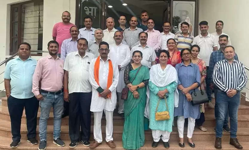  भारतीय जनता पार्टी हिमाचल प्रकोष्ठ की मीटिंग