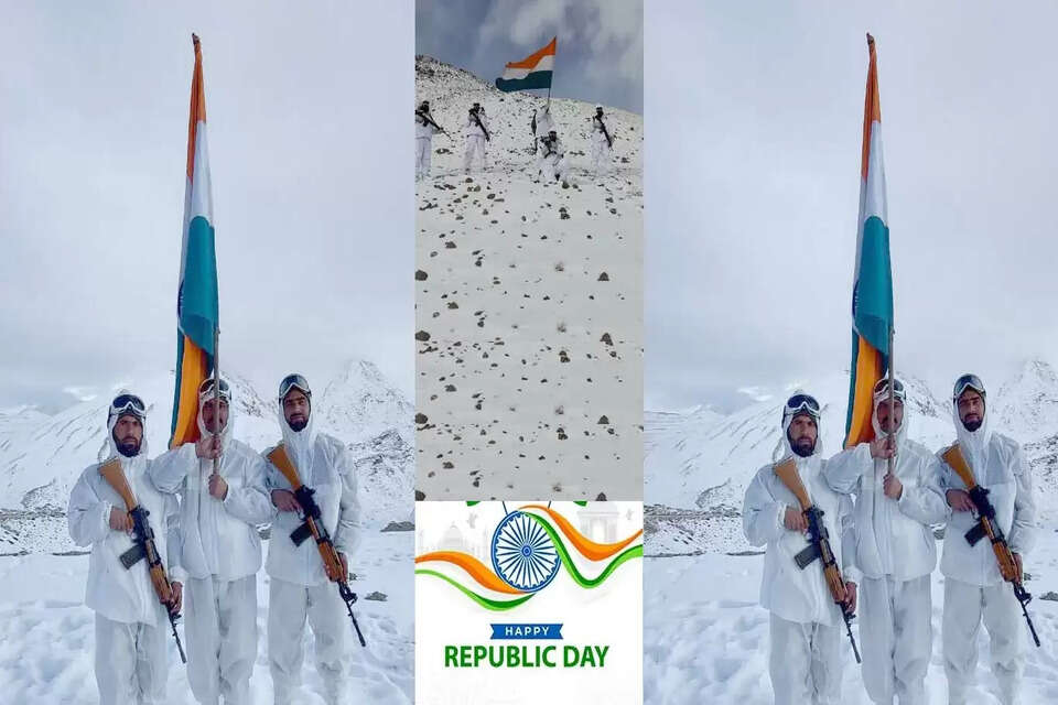 भारत-तिब्बत सीमा पुलिस (ITBP) के जवानों ने लद्दाख में 15 हजार फीट की ऊंचाई पर माइनस 40 डिग्री सेल्सियस तापमान में भारत का 73वां गणतंत्र दिवस मनाया। दूसरी ओर हिमाचल प्रदेश में भी आईटीबीपी के जवानों ने 16000 फीट की ऊंचाई पर तिरंगा लहराया।